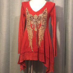 Vocal Top Shirt Blouse Women’s Small